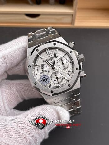 Audemars Piguet Royal Oak Chronograph 26240ST.OO.1320ST.07 Super Clone Watch – White Dial Stainless Steel (2)