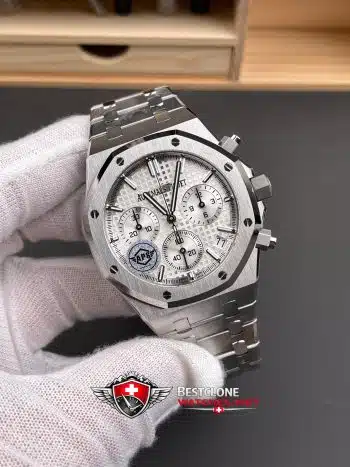 Audemars Piguet Royal Oak Chronograph 26240ST.OO.1320ST.07 Super Clone Watch – White Dial Stainless Steel (2)