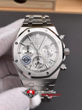 Audemars Piguet Royal Oak Chronograph 26240ST.OO.1320ST.07 Super Clone Watch – White Dial Stainless Steel (3)