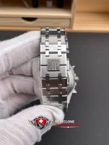 Audemars Piguet Royal Oak Chronograph 26240ST.OO.1320ST.07 Super Clone Watch – White Dial Stainless Steel (8)