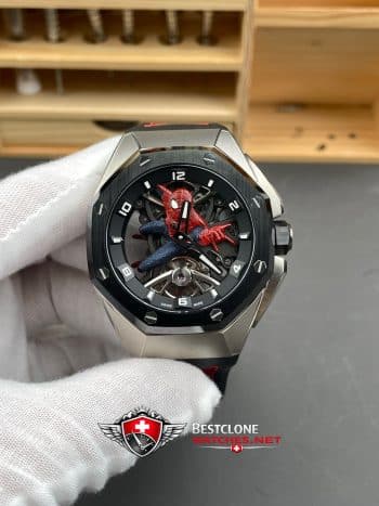 Audemars Piguet Royal Oak Concept 26631IO.OO.D002CA.01 Super Clone Watch – Spider Man Skeleton Dial (1)