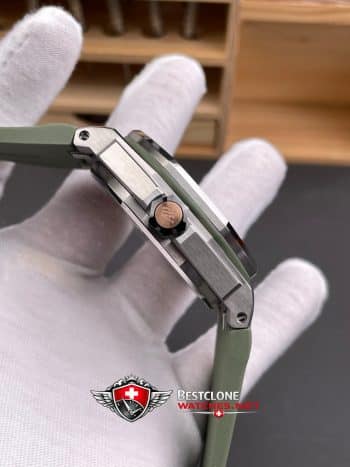 Audemars Piguet Royal Oak Offshore 15720st Avocado Green Dial Rubber Strap Super Clone Watch (6)