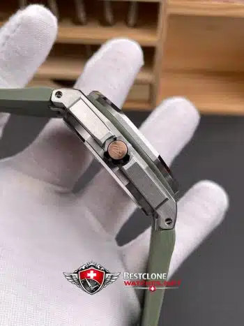 Audemars Piguet Royal Oak Offshore 15720st Avocado Green Dial Rubber Strap Super Clone Watch (6)