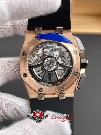 Audemars Piguet Royal Oak Offshore Chronograph 26420RO.OO.A002CA.01 Super Clone Watch – Black & Rose Gold Panda Dial (5)