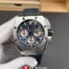 Audemars Piguet Royal Oak Offshore Chronograph 26420TI.OO.A027CA.01 Super Clone Watch – Blue Dial Titanium Case Rubber Strap (1)
