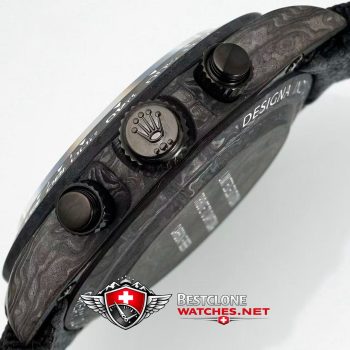 DIW Rolex Daytona Carbon Classic Super Clone Watch – Panda Dial 4130 Edition (2)