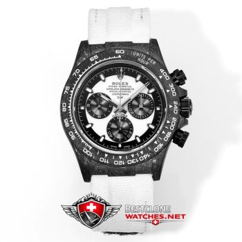 DIW Rolex Daytona Carbon Classic Super Clone – Cream Panda 4130 Edition (1)