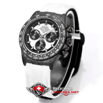 DIW Rolex Daytona Carbon Classic Super Clone – Cream Panda 4130 Edition (2)