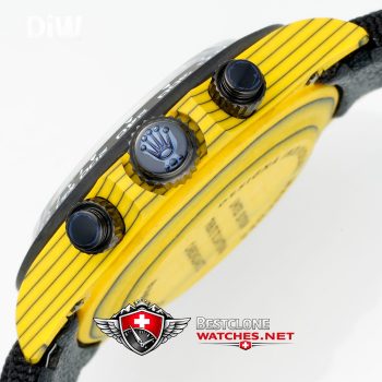 DIW Rolex Daytona Carbon Skeleton Super Clone Watch – Bumblebee 4130 Edition (6)