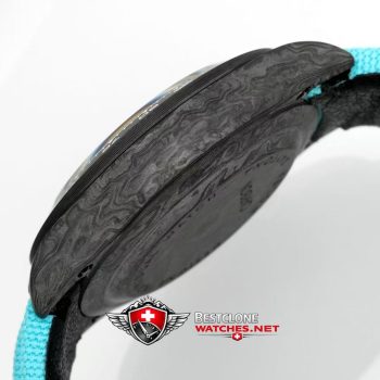 DIW Rolex Daytona Carbon Skeleton Super Clone Watch – Ice Blue Custom 4130 Edition (3)