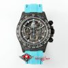 DIW Rolex Daytona Carbon Skeleton Super Clone Watch – Ice Blue Custom 4130 Edition (4)