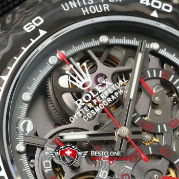 DIW Rolex Daytona Carbon Skeleton Super Clone – Custom 4130 Edition (4)