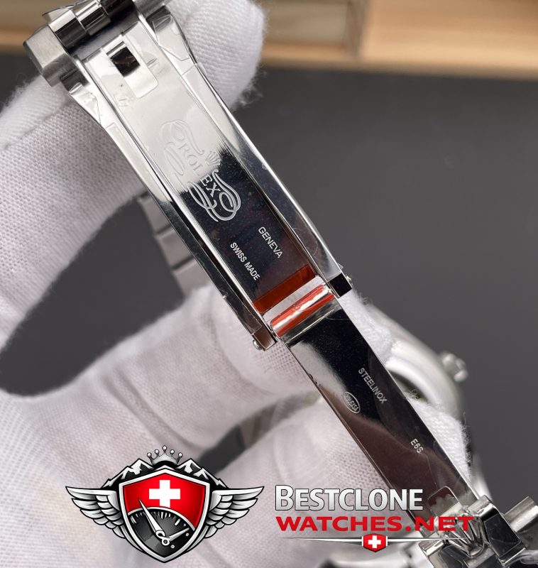 ES Rolex Land Dweller Clasp Interior Detail View