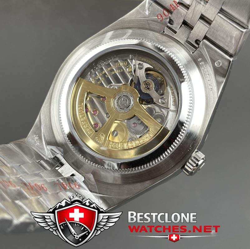 ES Rolex Land Dweller Open Caseback Movement Detail (Cal.7135 Style)