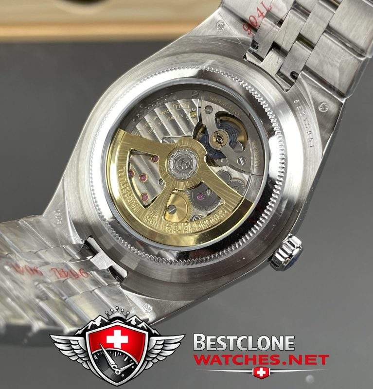 ES Rolex Land Dweller Open Caseback Movement Detail (Cal.7135 Style)