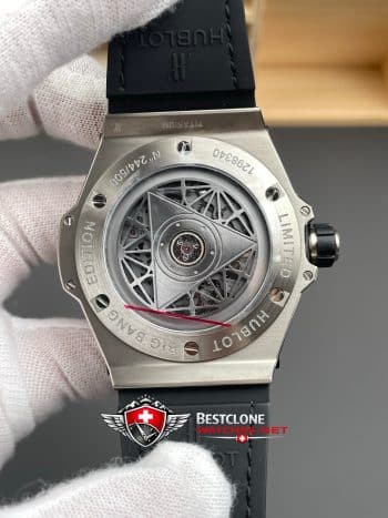 Hublot Big Bang Ref. 418.NX.1107.RX.MXM19 11 Super Clone Watch – Skeleton Dial Titanium Case Replica (5)