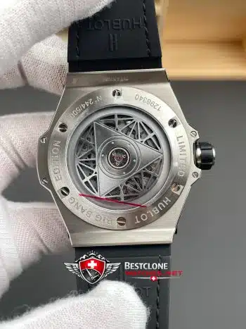 Hublot Big Bang Ref. 418.NX.1107.RX.MXM19 11 Super Clone Watch – Skeleton Dial Titanium Case Replica (5)