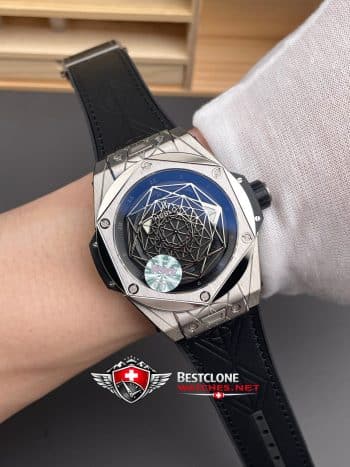 Hublot Big Bang Ref. 418.NX.1107.RX.MXM19 11 Super Clone Watch – Skeleton Dial Titanium Case Replica (9)