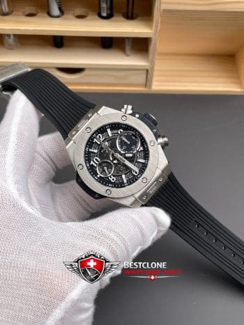 Hublot Big Bang Ref. 421.NX.1170.RX Super Clone Watch – Skeleton Dial Titanium Case (8)