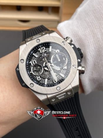 Hublot Big Bang Ref. 421.NX.1170.RX Super Clone Watch – Skeleton Dial Titanium Case (9)