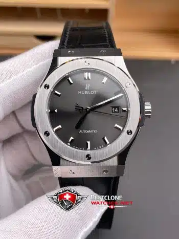 Hublot Classic Fusion Ref. 542.NX.7071.LR Reloj Super Clon - Esfera Gris Caja Titanio (3)