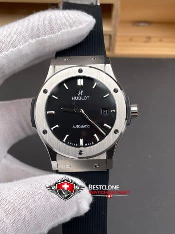 Hublot Classic Fusion Ref. 565.NX.1171.LR 11 Super Clone Watch – Black Dial Titanium Replica (1)