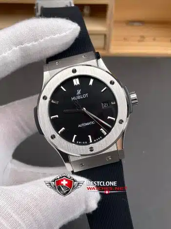 Hublot Classic Fusion Ref. 565.NX.1171.LR 11 Super Clone Watch – Black Dial Titanium Replica (2)
