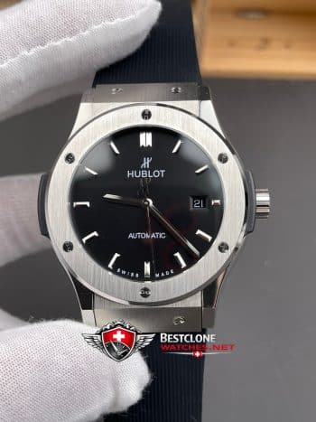 Hublot Classic Fusion Ref. 565.NX.1171.LR 11 Super Clone Watch – Black Dial Titanium Replica (3)