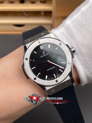 Hublot Classic Fusion Ref. 565.NX.1171.LR 11 Super Clone Watch – Black Dial Titanium Replica (9)