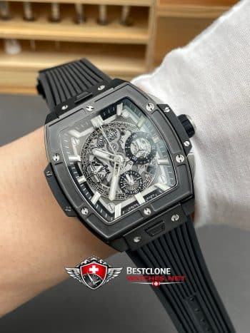 Hublot Spirit of Big Bang Ref. 642.CI.0170.RX Super Clone Watch – Skeleton Dial Tonneau Case (9)