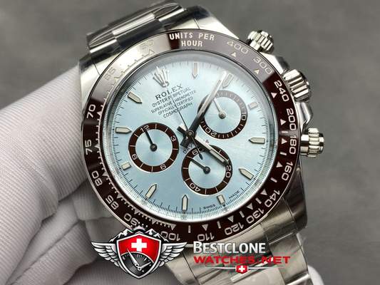Ice Blue Daytona Angled Dial Detail