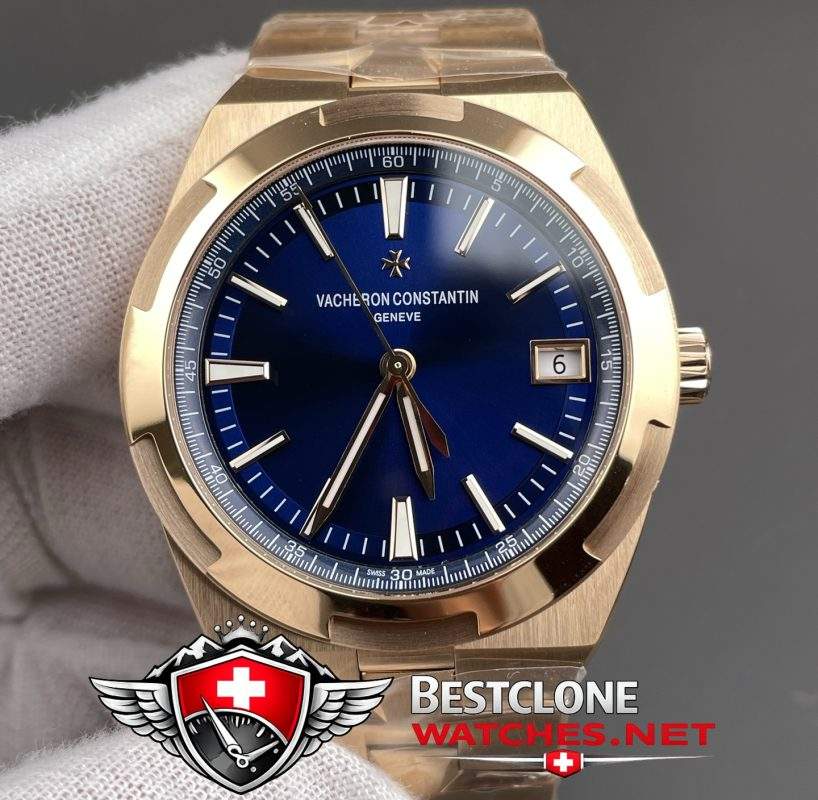 PPF Vacheron Constantin Overseas Replica Dial Close Up Sunburst Blue