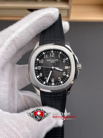 Patek Philippe Aquanaut 5167A 001 Super Clone Watch – 11 Replica Black Dial Steel (1)