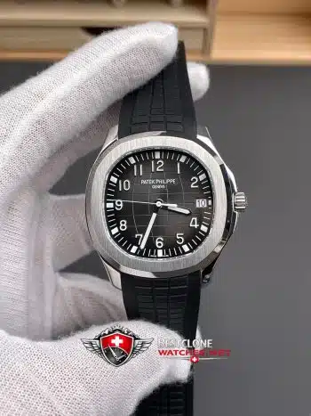 Patek Philippe Aquanaut 5167A 001 Super Clone Reloj - 11 Replica Esfera Negro Acero (1)