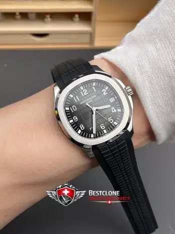 Patek Philippe Aquanaut 5167A 001 Super Clone Reloj - 11 Replica Esfera Negro Acero (9)