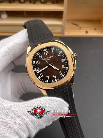 Patek Philippe Aquanaut 5167R 001 Super Clone Watch – 11 Replica Rose Gold Brown Dial (2)