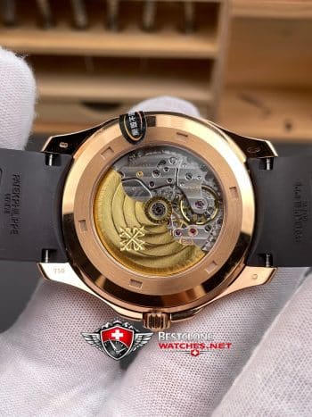 Patek Philippe Aquanaut 5167R 001 Super Clone Watch – 11 Replica Rose Gold Brown Dial (5)