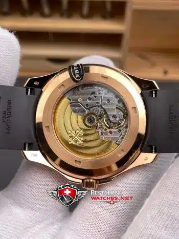 Patek Philippe Aquanaut 5167R 001 Super Clone Watch – 11 Replica Rose Gold Brown Dial (5)