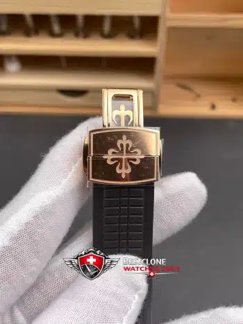 Patek Philippe Aquanaut 5167R 001 Super Clone Watch – 11 Replica Rose Gold Brown Dial (7)