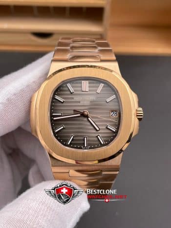 Patek Philippe Nautilus 57111R 001 Super Clone Watch – Brown Dial Rose Gold Classic Automatic (3)