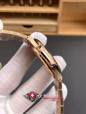 Patek Philippe Nautilus 57111R 001 Super Clone Watch – Brown Dial Rose Gold Classic Automatic (4)