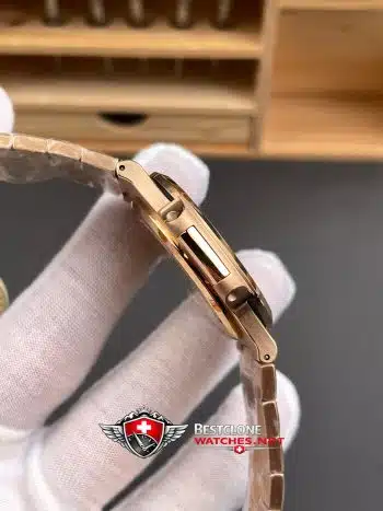 Patek Philippe Nautilus 57111R 001 Super Clone Watch – Brown Dial Rose Gold Classic Automatic (4)