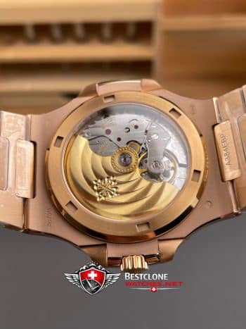 Patek Philippe Nautilus 57111R 001 Super Clone Watch – Brown Dial Rose Gold Classic Automatic (5)