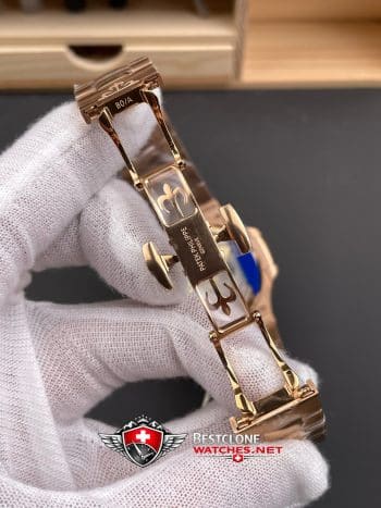 Patek Philippe Nautilus 57121R 001 Super Clone Watch – Brown Dial Rose Gold Moonphase Power Reserve (7)