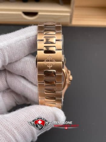 Patek Philippe Nautilus 57121R 001 Super Clone Watch – Brown Dial Rose Gold Moonphase Power Reserve (8)