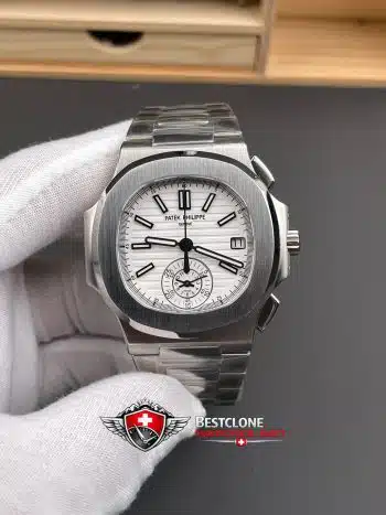 Patek Philippe Nautilus 57261A 010 Super Clone Watch - 11 Replica Calendario Anual Acero (1)