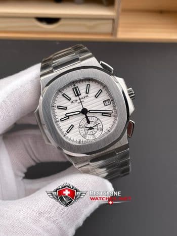 Patek Philippe Nautilus 57261A 010 Super Clone Watch – 11 Replica Annual Calendar Steel (2)