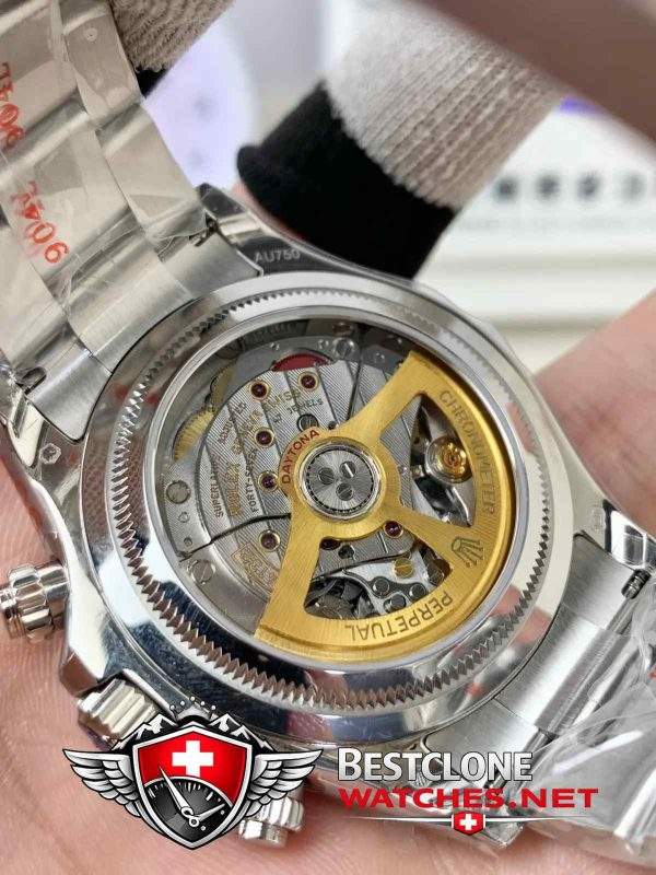 QF Ice Blue Daytona Open Caseback 4131 Movement (Rotor Detail)