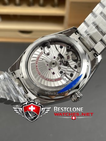 Real photos of the Omega Seamaster Aqua Terra 41mm Turquoise Dial Ref 220.10.41.21.03.006 Super Clone Watch (5)