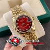 Real photos of the Rolex Datejust 31mm Ref 278278 0049 Red Dial Diamond Super Clone Watch (5)